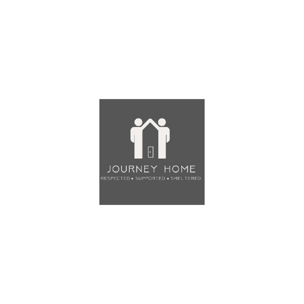 Journey Home logo: two figures forming a house