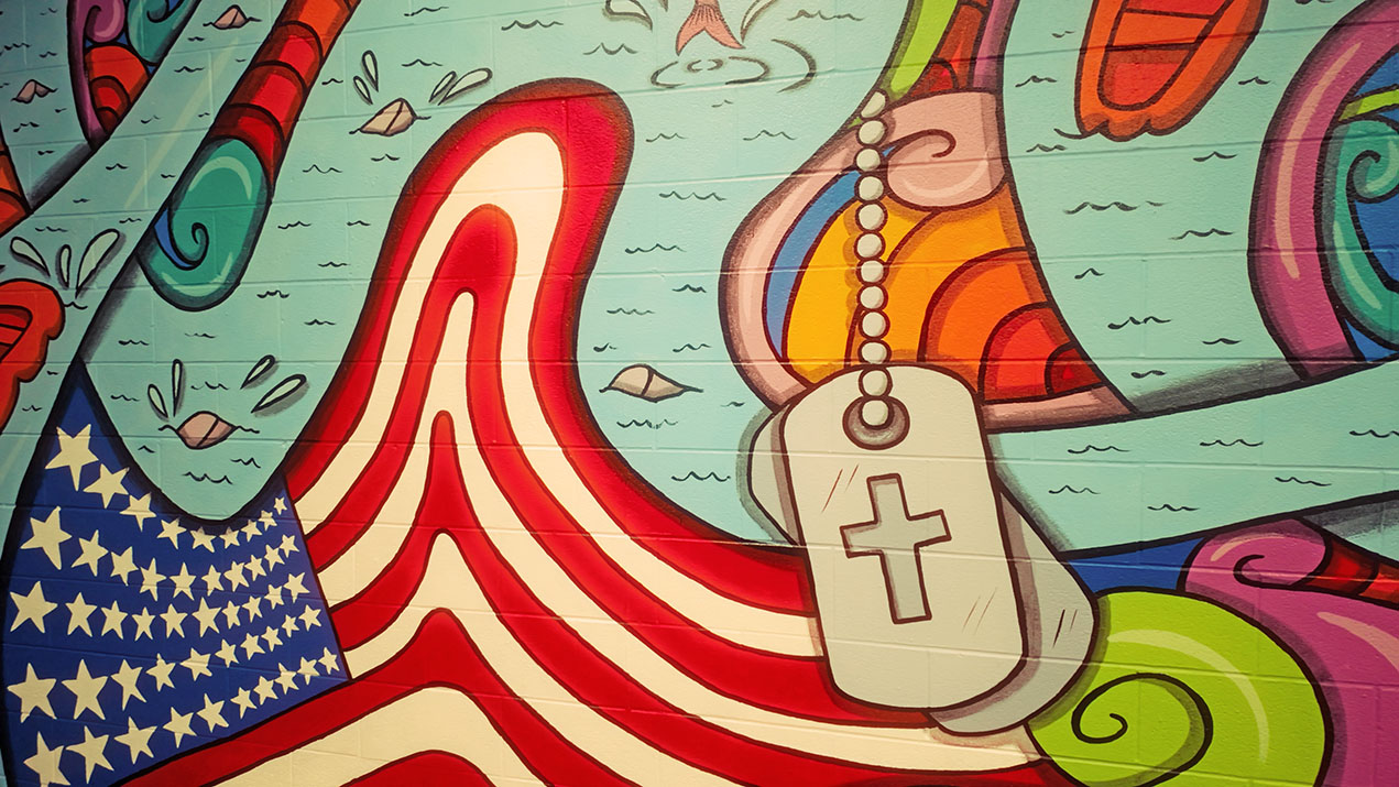 Vet Mural Dogtags