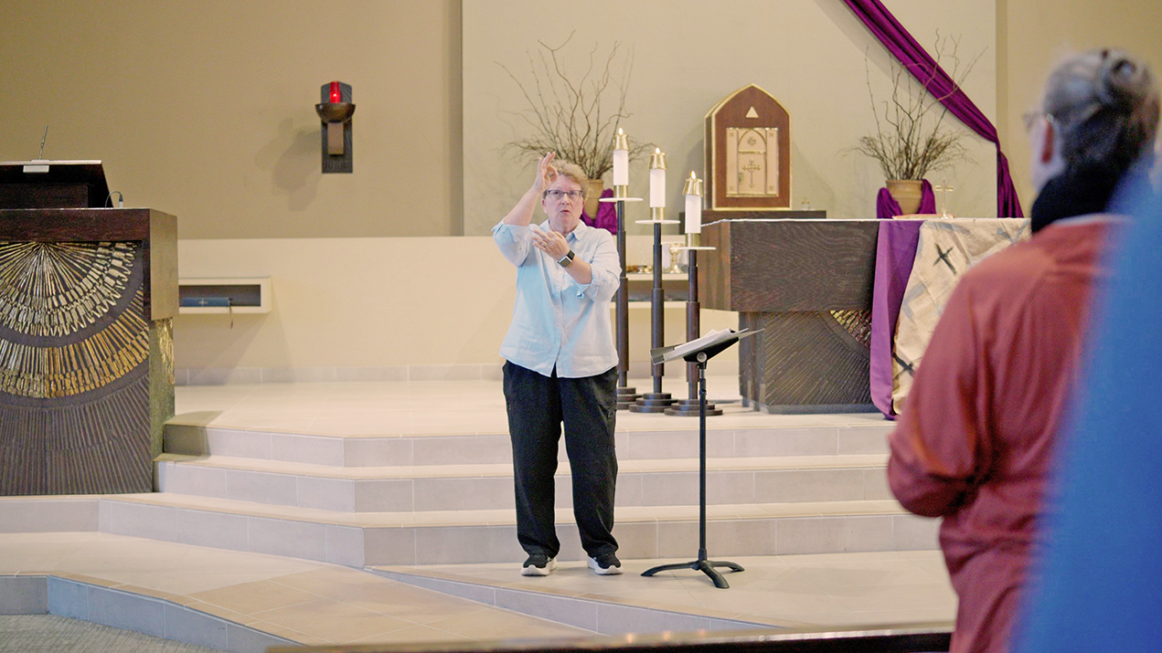 ASL Interpreter at a Catholic Mass